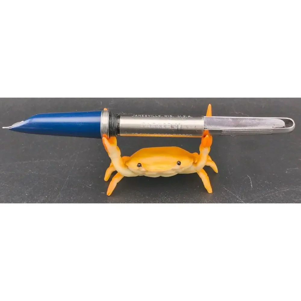 Vintage Parker 21 Fountain Pen Blue Aerometric Filler USA Parts Repair